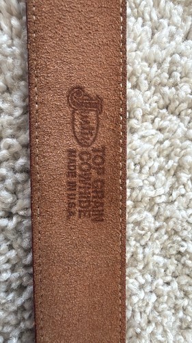 Justin Red Leather Western Style Child’s Belt, Size 30 - Picture 11 of 14