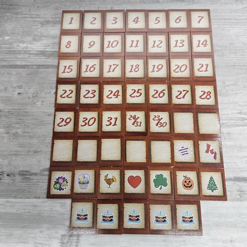 Bradford Exchange Coca Cola Ewiger Kalender Fliesen 54 Stück Set OVP