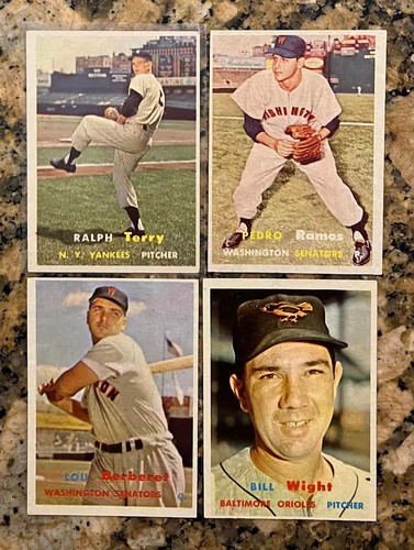 1957 Topps Baseball Cards - Complete Your Set - U Pick Your Card, VG-EX-NM + HOF - Picture 220 of 240