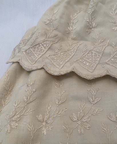 Mantello stile vittoriano cotone panna vintage taglia S donna o bambino - LEGGI - Foto 14 di 21