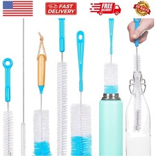 Bottle Brush Cleaner Pack - Set of 5 Bottle Brushes for Cleaning Baby Bottles...