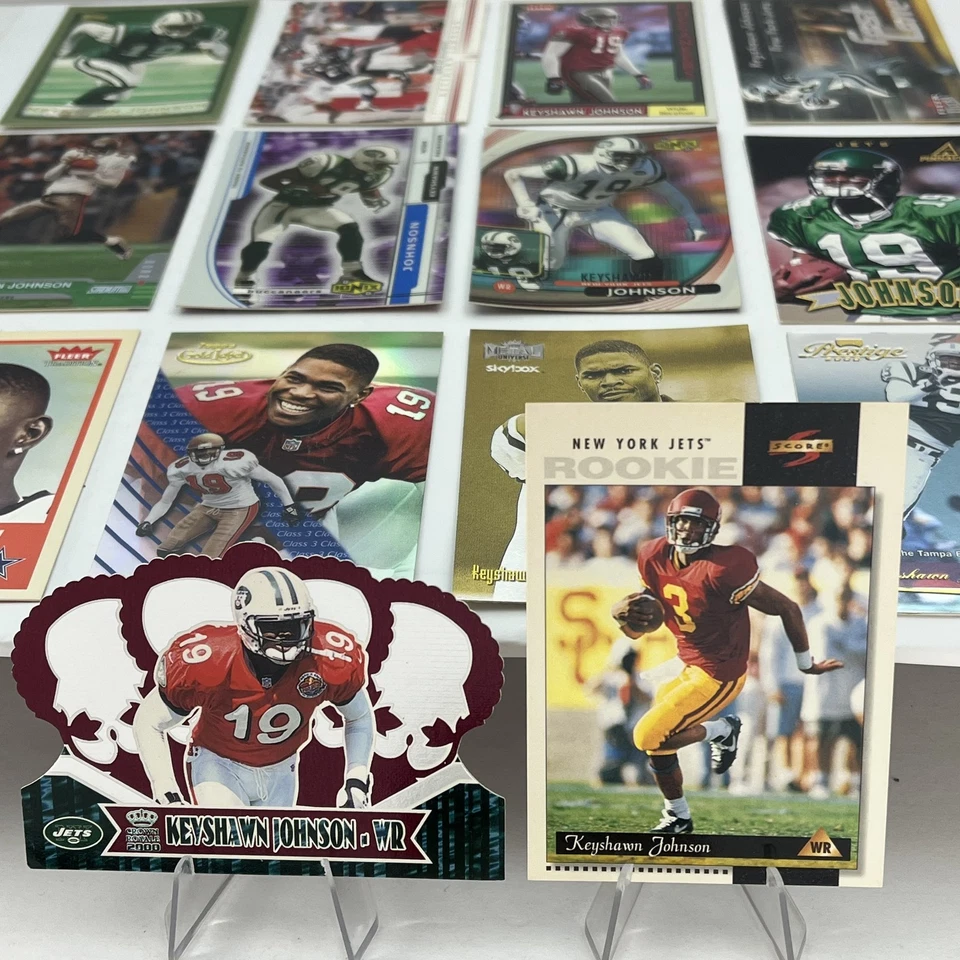 Keyshawn Johnson Lot 1995 Rookie - 2004 Fleer Tradition - Rookie Base Inset Jets - Image 2 of 4