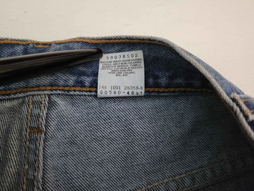 Vintage 90er Y2K Levi's 560 Loose Fit Tapered Leg Denim Jeans Herren 31 x 32 NEU NOS - Bild 4 von 10