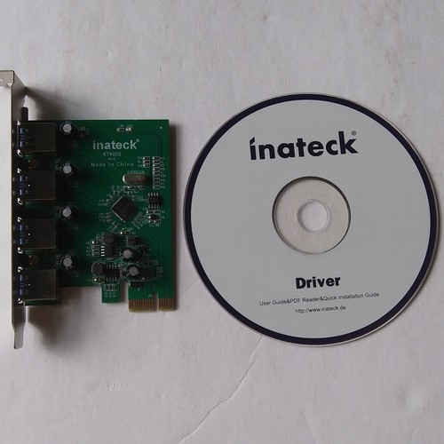 Inateck KT4005 USB 3.0 PCI Express Card 4 Ports + Driver CD & User Manual - Picture 3 of 10