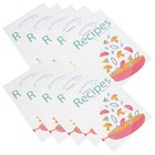  50 Stück Rezeptkarten, leere Rezeptkarten für den Haushalt, Rezeptblätter für