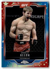 Topps 2025 Chrome UFC No. 25 Arnold Allen Red White Blue Refractor