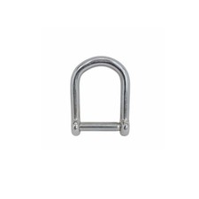 Stainless Steel T316 3/8" Screw Pin Wide D Shackle No Snag Pin 1,700 Lbs WLL