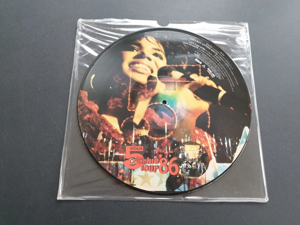 5 STAR - CRUNCHIE TOUR 1986 UK 12" VINYL RECORD PICTURE DISC LP      - Image 2 of 2