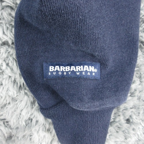 Pull homme barbare rugby wear bleu marine moyen cardigan rayé rétro Canada - Photo 8/11