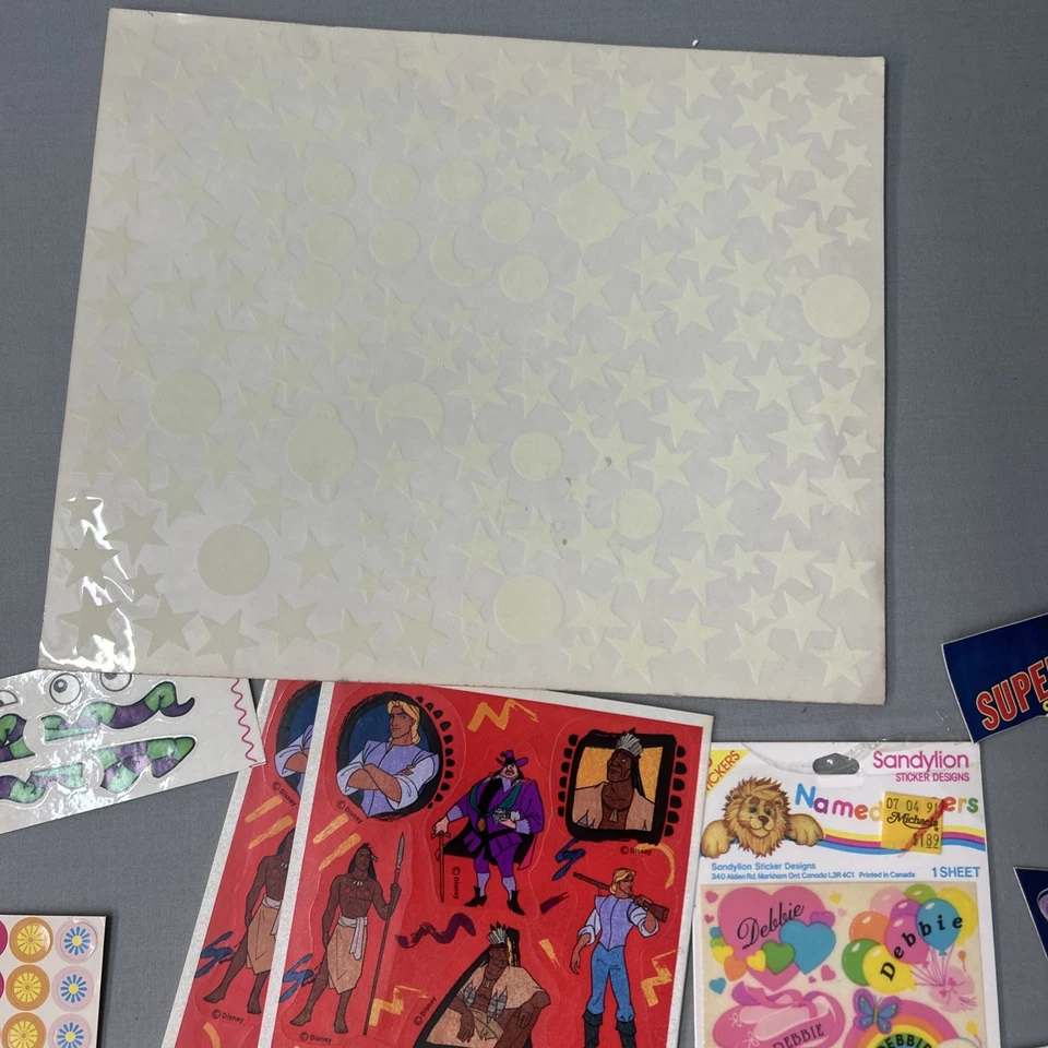 ОГРОМНЫЙ лот винтажных наклеек 80-е 90-е лепесток розы место царапины N нюхать клеймо - Изображение 4 из 4