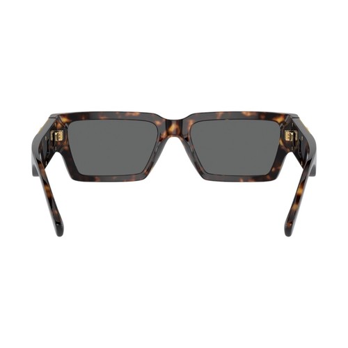 Versace Womens Havana Rectangle Sunglasses Dark Grey Lens 54mm VE4459F 108/87 - Picture 5 of 5