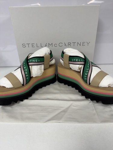 STELLA McCartney Sneak Elyse Stripy Wedges Size Uk 5.5 New GENUINE RRP £585 #756 - Picture 6 of 8