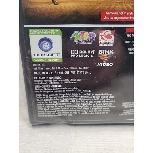 TMNT Sealed Nintendo GameCube Video Game. Teenage Mutant Turtles. - Picture 3 of 4