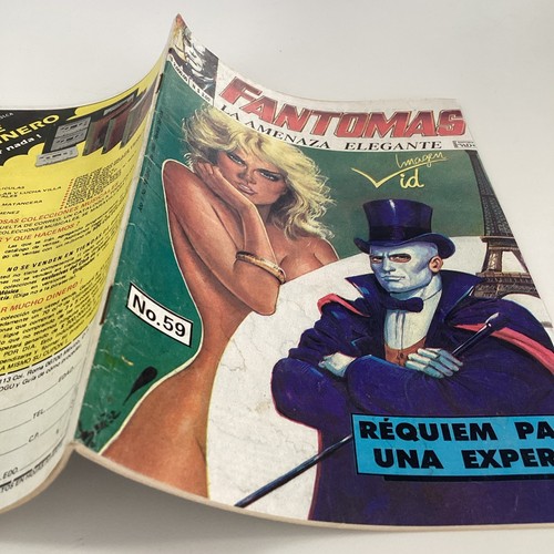 1993 MEXICAN SPANISH COMICS FANTOMAS #59 LA AMENAZA ELEGANTE EDITORA VID MEXICO - Picture 3 of 6