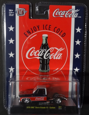 M2 MACHINES - COCA-COLA - 1976 GMC SIERRA GRANDE 15 CUSTOM BEDLESS