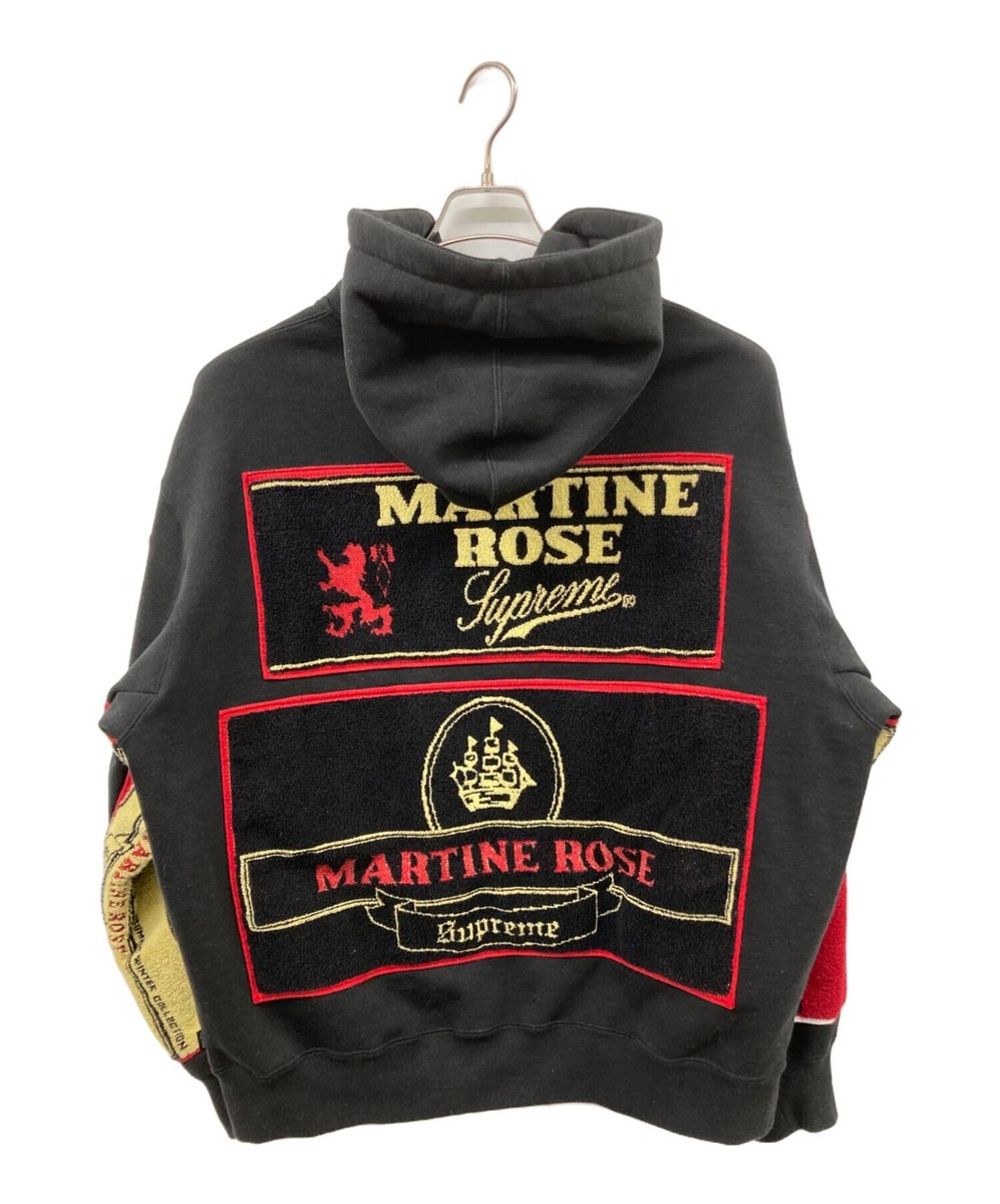 【Supreme x Martine Rose】 Towel Zip Up Hoodie Black - 24FW SUPREME × MARTINE ROSE Towel Zip Up Hooded Sweatshirt Size