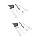 2 Sets Hochleistungs-Torschloss Hochleistungs-Torriegel Beidseitig