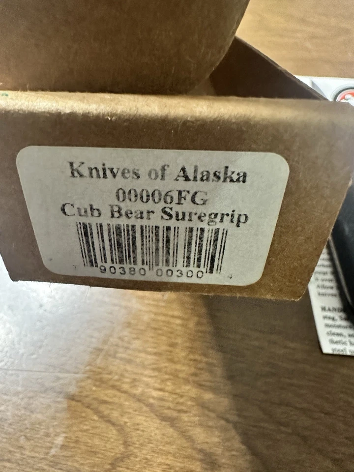 NUEVO STOCK ANTIGUO Cuchillos de Alaska Cuchillo Cub Bear Cuchillo de Tapa de Agarre Seguro 00006FG Foto 2 de 4