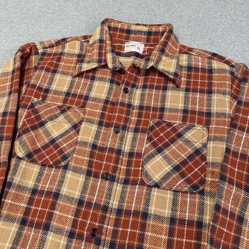Camicia flanella uomo vintage BIG MAC anni 70 da lavoro taglia XL con bottoni JC Penney - Foto 2 di 7