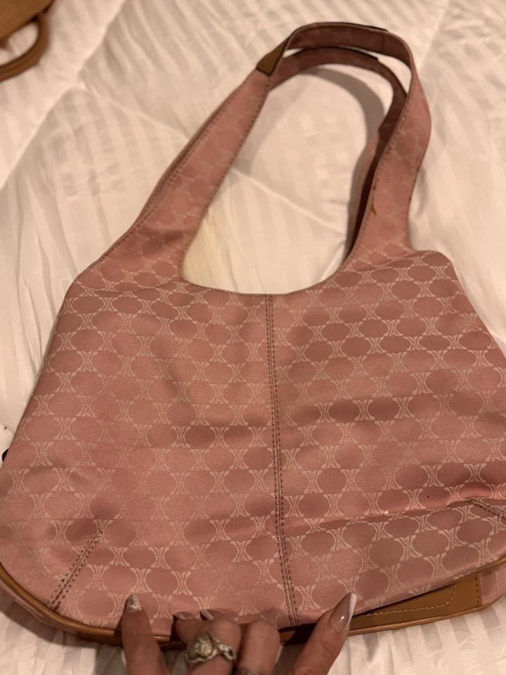 Bolso de mano Pink Nine West Yorkies pintado a mano para perro Foto 3 de 4