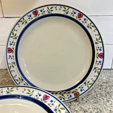 Set of 4 Tienshan Country Morning Salad Plates 7 3/4"  Stoneware