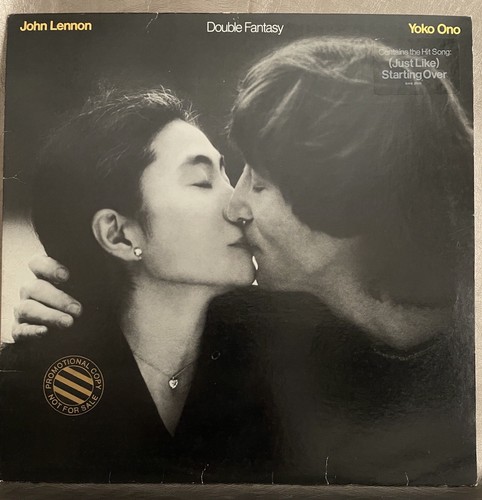 JOHN LENNON – Double Fantasy - Promo Stamped Vinyl LP  W/Hype Sticker 1980
