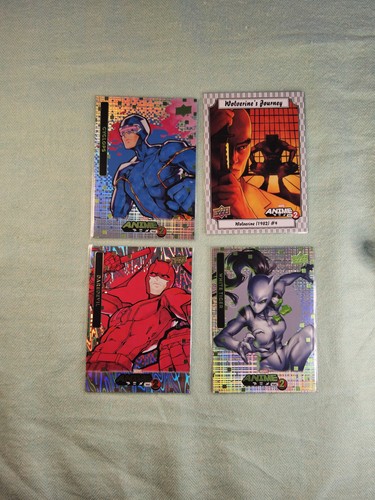 Lot 4 Karten 2023 Upper Deck Marvel Anime Vol. 2 Wolverine - Bild 1 von 3