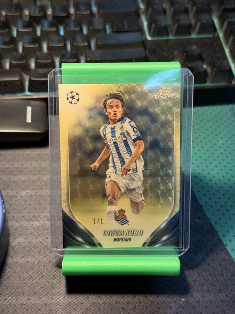 2023-24 Topps Chrome UEFA Takefusa Kubo 1/1 Superfactor Gold Parallel One of One