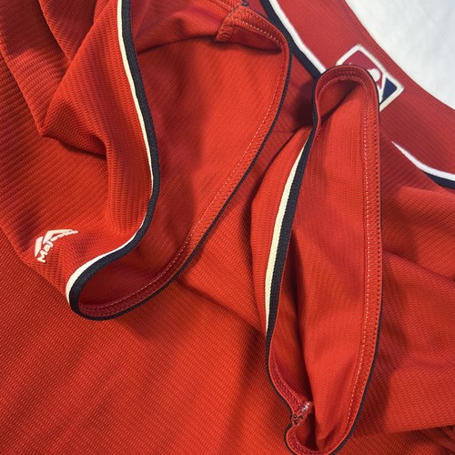 Majestic Jersey Mens 3XL Washington Nationals Red Button Up Stitched - Picture 10 of 12