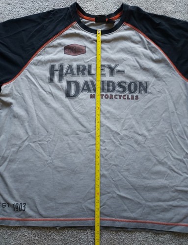 Harley Davidson Genuine Clothing Iron Bond Raglan Short Sleeve Shirt Mens Sz 3XL - Picture 7 of 22
