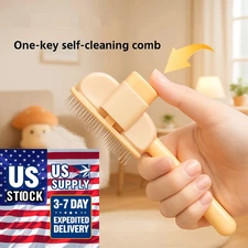 Pets Hair Grooming Massage Deshedding Cleaning Brush & Hair Remover Dog Cat Comb