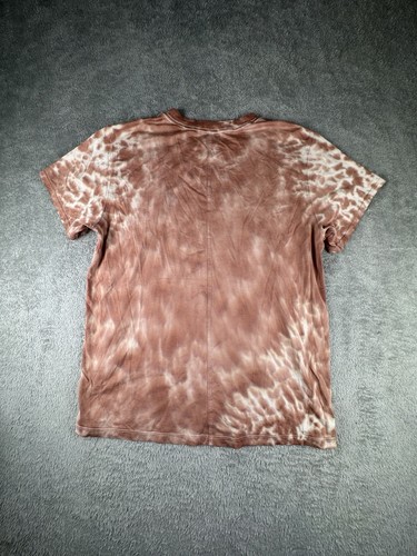 Lululemon Shirt Womens 6 Red Tie Dye All Yours Pima Cotton Relaxed Gym Casual - Picture 5 of 7