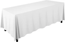 - 90" X 132" Premium Tablecloth for Wedding/Banquet/Restaurant - Rectangular Pol