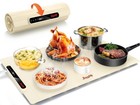 Food Warming Mat 24x16 Inches, Electric Warming Tray with 7 Temps, Foldable F...