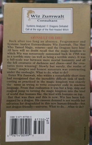 The WIZARDRY CONSULTED - Mass Market Paperback By Rick Cook - GOOD - Picture 4 of 4