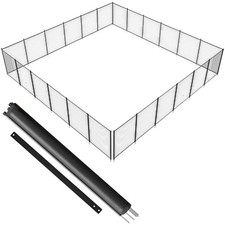 Rete di recinzione VEVOR NLSSHL472 10 x 180 cm 340 g/m² Teslin PVC nero