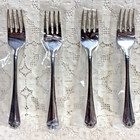 Oneida Juilliard Julliard Salad Forks 7" 18/10 Stainless Steel New Set of 4