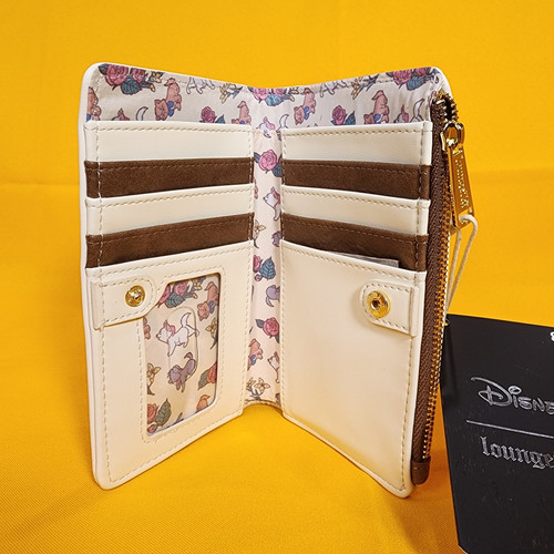 Loungefly Disney The Aristocats Stacked Kittens Chenille Marie Flap Wallet NEW - Picture 10 of 14