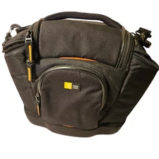 Case Logic DSLR Camera Bag Black Orange Pro 109 X Sling Lens Pockets 