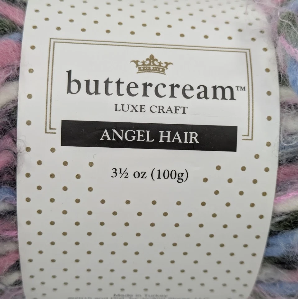 Hilo de pelo de ángel artesanal Buttercream Luxe ROSA GRIS BCAP-03 lote P406 (1) 5 wt 3,5 oz Foto 3 de 4