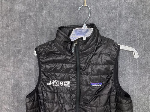 Patagonia Nano Puff Puffer Vest Women Medium Black Primaloft Light Full Zip LOGO - Bild 2 von 14