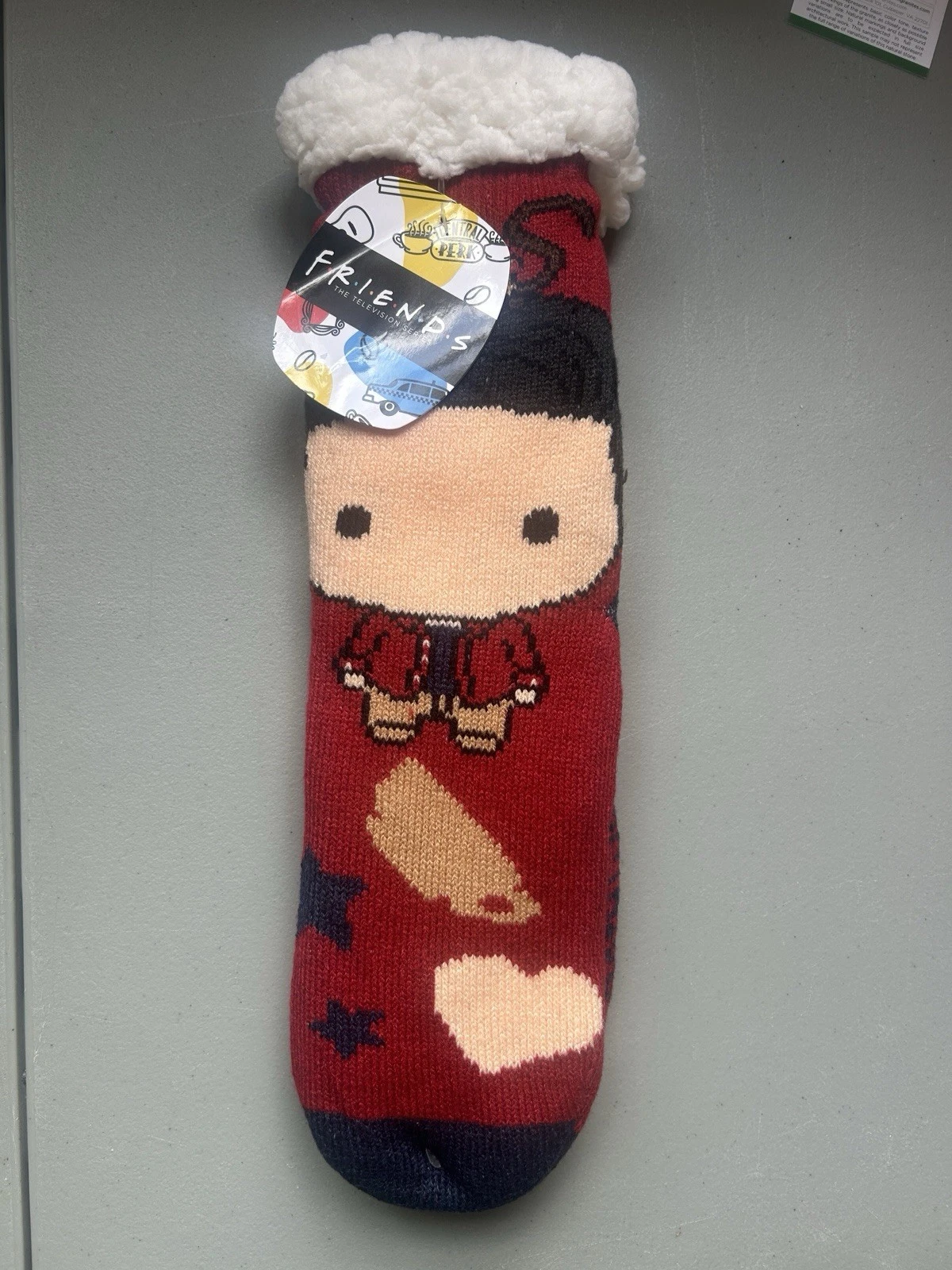 Friends TV Socks Sherpa Ross New with Tags