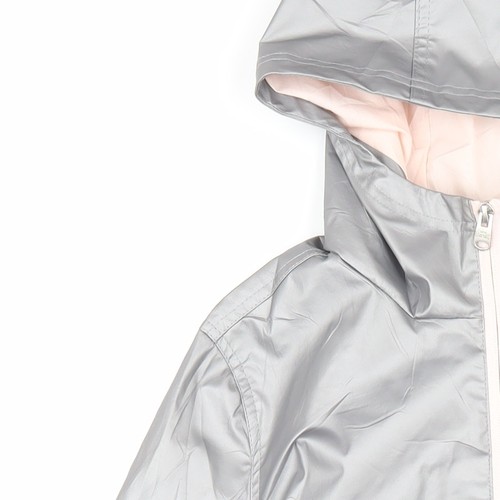 Tokyo Laundry silberne Damenjacke mit Kapuze Größe 8 - Bild 8 von 12