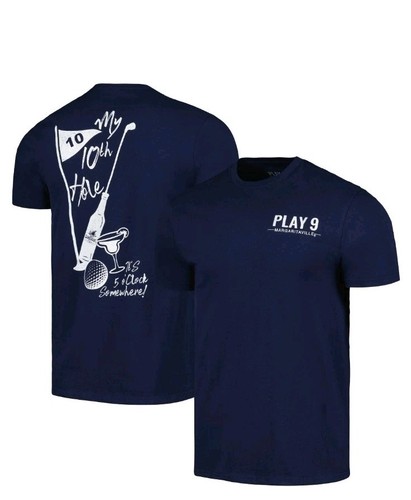 Margarittaville Play 9 Golf Tshirt Sz 3X Navy