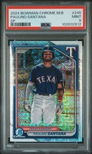 2024 Bowman Chrome Image Variation Mojo BCP-245 Paulino Santana PSA-9 SP POP4 🔥