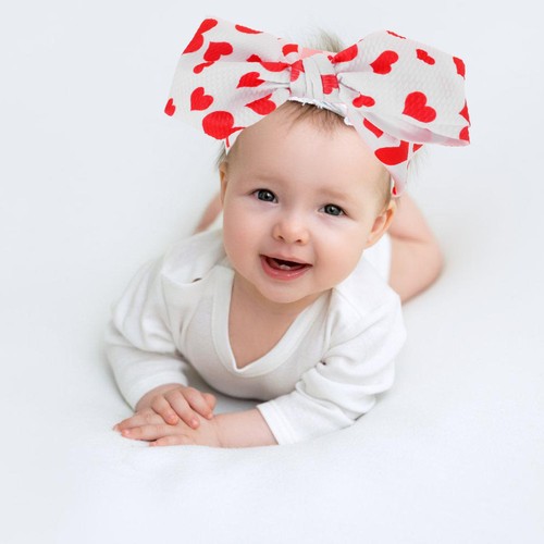Toddler Bow Girl Hair Headband Accessories for Newborn Bows - Picture 4 of 12