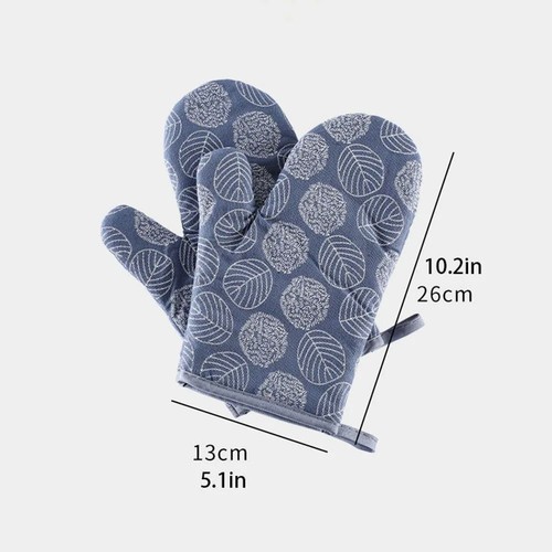 Heat Resistance Oven Mitts Thickened Baking Accessories Microwave Gloves - Picture 2 of 14