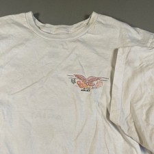 Ariat Shirt Mens Large White Eagle Snake Graphic Buckle Western Tee Cotton