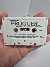 Official Frogger Atari Cassette Tape Sega Sierra Online 1981 Video Game -