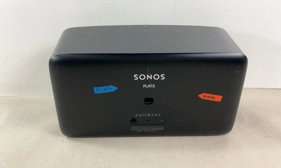 ALTAVOZ INTELIGENTE INALÁMBRICO SONOS PLAY 5 CON CABLE DE ALIMENTACIÓN | PL5G2US1BLK | NEGRO Foto 2 de 4